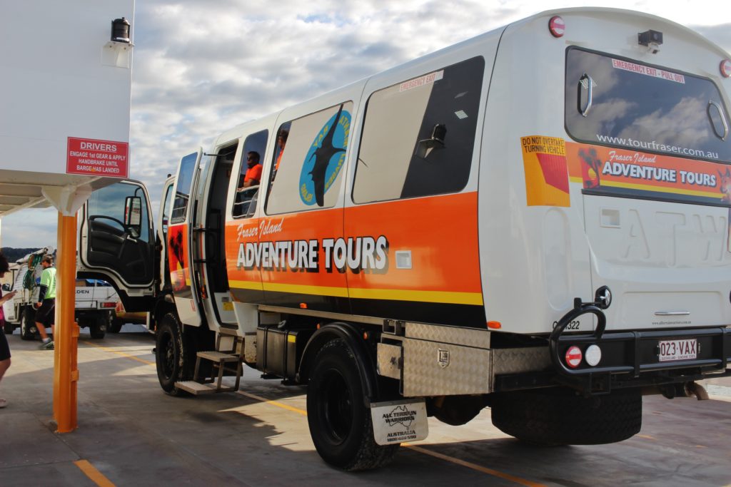 The 4x4 bus that takes you on your Fraser Island tour