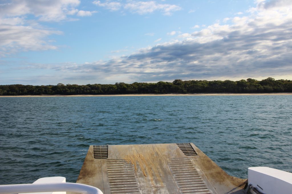 Crossing to Fraser Island on a barge