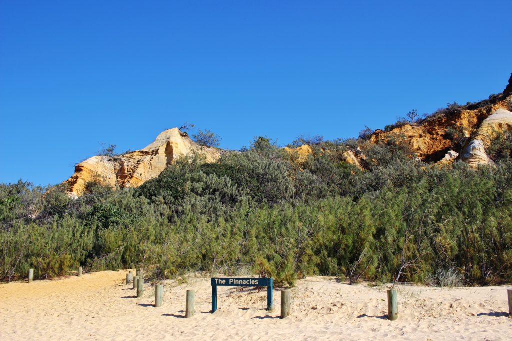 The Pinnacles, rock formations on Fraser Island, Australia