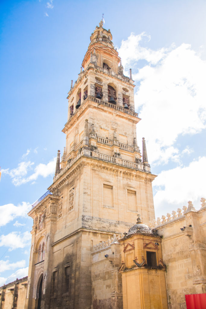 The bell tower of Córdoba's Mezquita, Spain