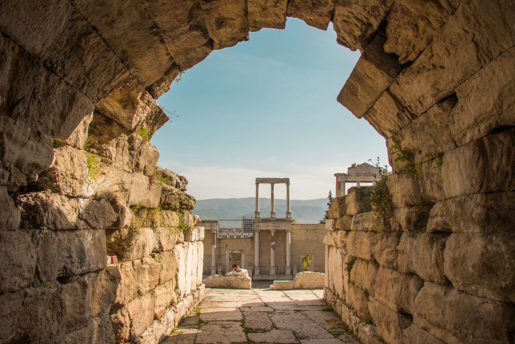 Roman ruins in Plovdiv
