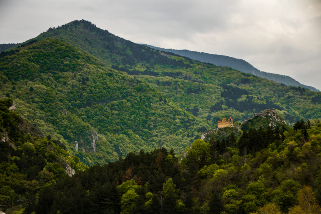 Asen's Fortress amongst the mountains, near Plovdiv, Bulgaria