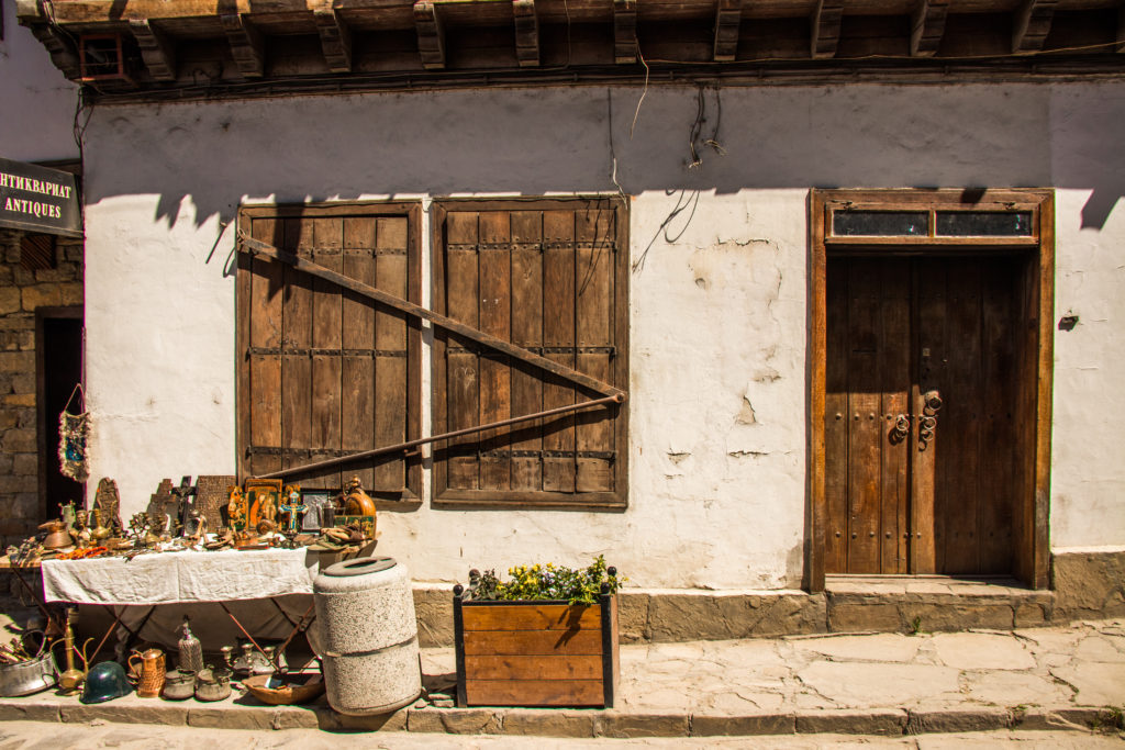 An artisan's workshop in the market district of Veliko Tarnovo, Bulgaria