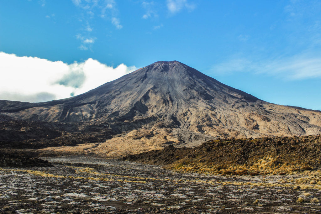 The perfect conical shape of Mount Ngauruhoe, Tongariro National Park