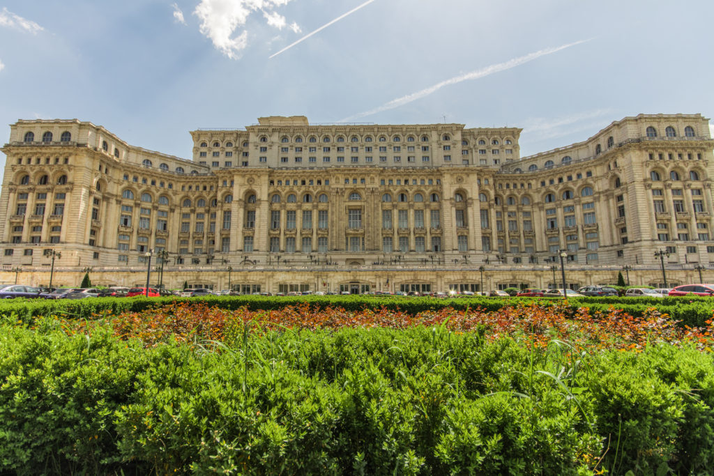 Bucharest's Parliament Building, Romania, the heaviest building in the world