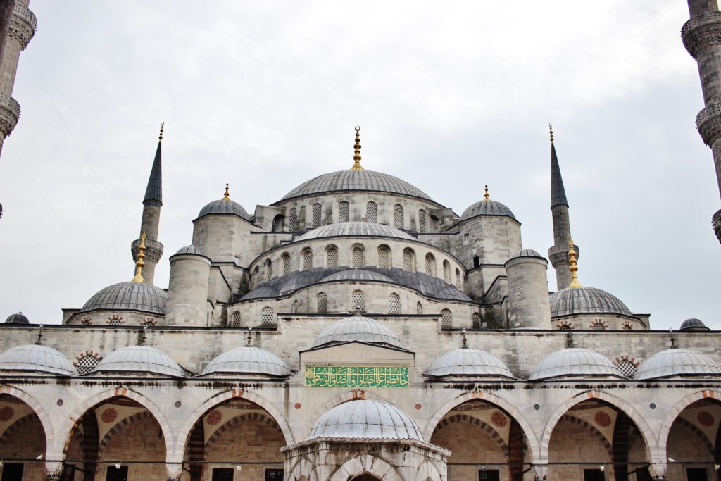 The internal main building of the Blue Mosque, Istanbul