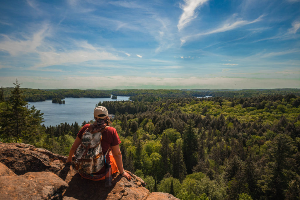 Taking in the view at Algonquin National Park, Ontario, Canada