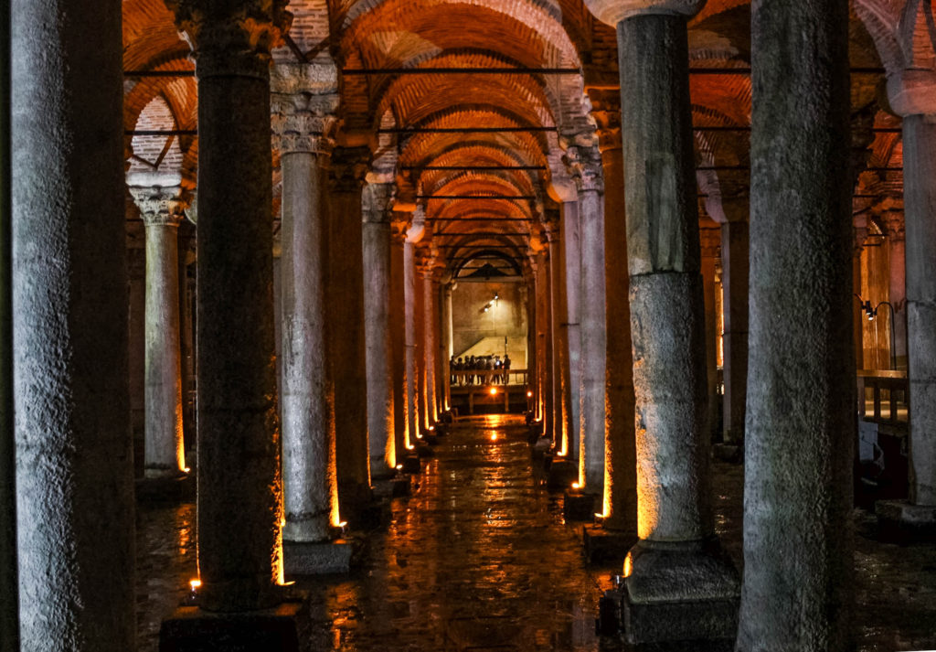 The Basilica Cistern was forgotten about for a long time, but it's worth checking out during your three days in Istanbul
