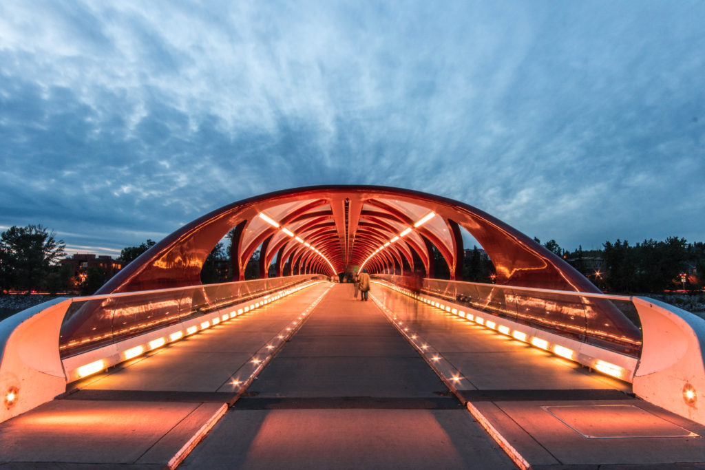 Peace Bridge, an architecturally-significant structure in Calgary, Canada
