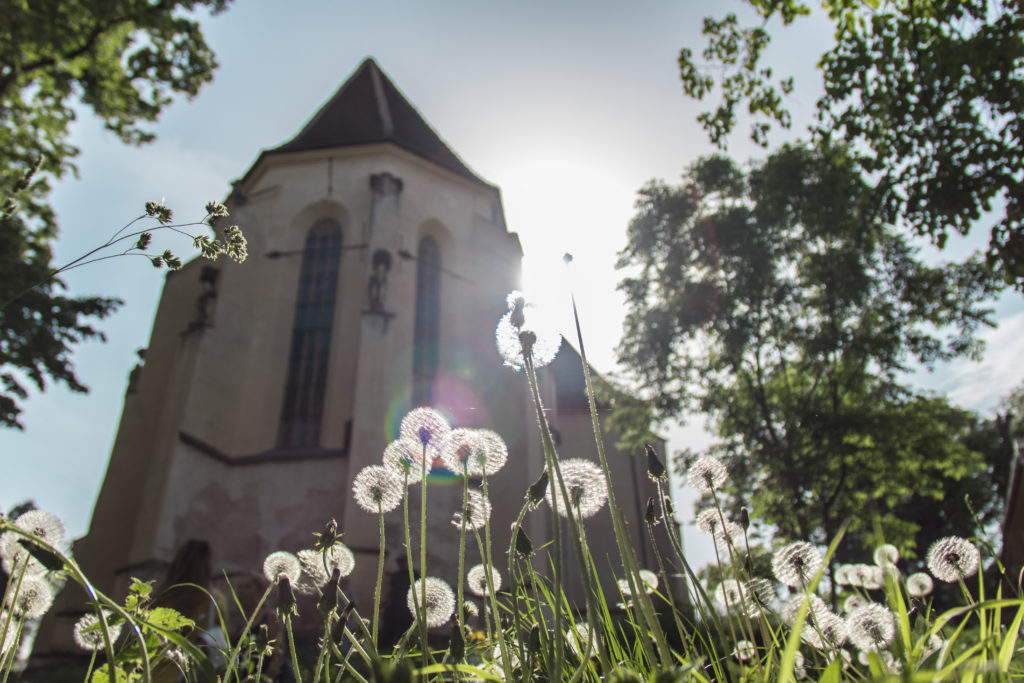 The Church on the Hill, at the very top of Sighisoara, Romania