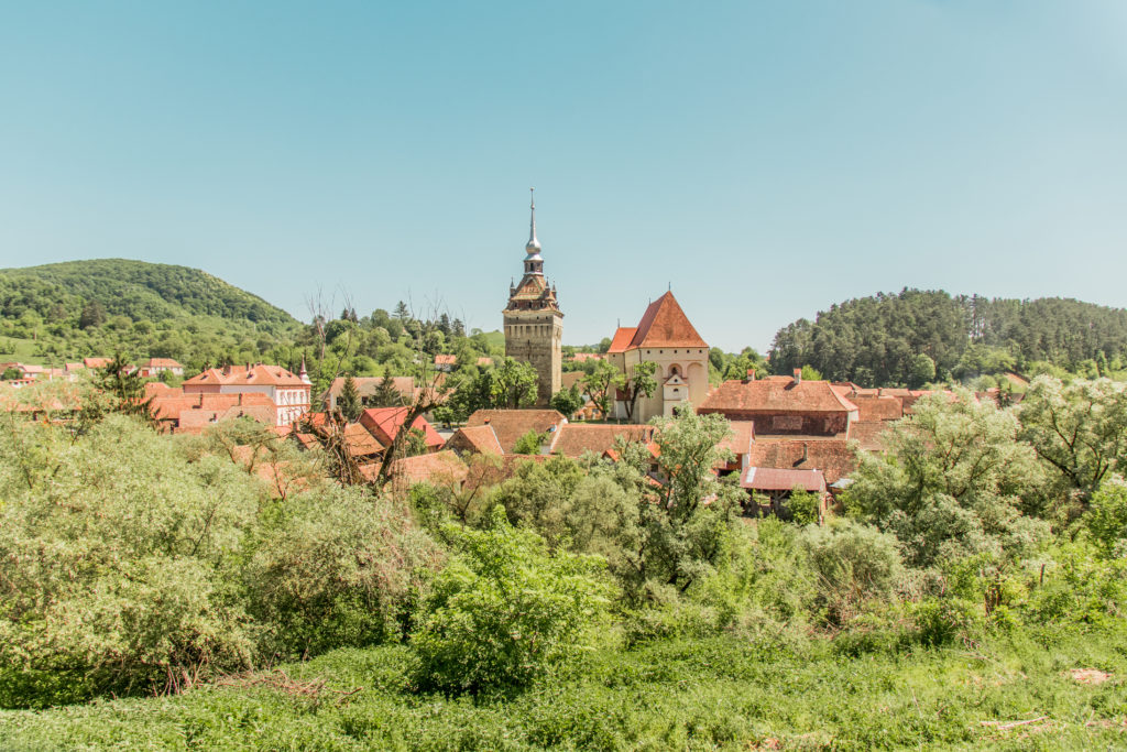 The village of Saschiz, near Sighisoara, Romania