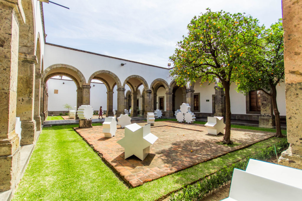 One of the many courtyards in the Hospicio Cabañas