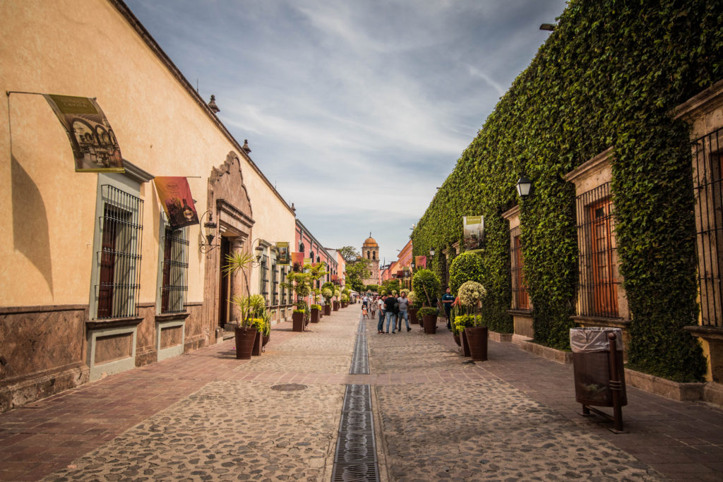 A pretty street in the town of Tequila