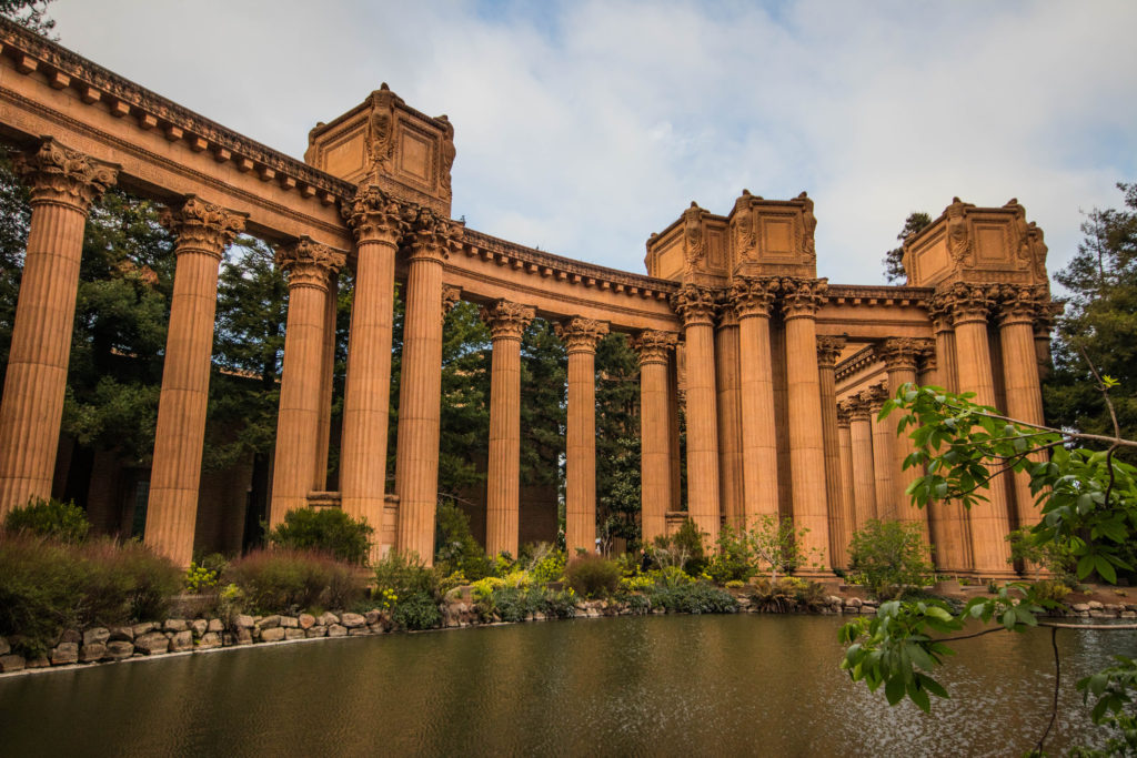 Columns of the Palace of Fine Arts in San Francisco
