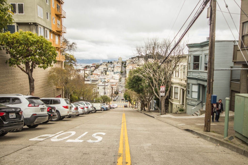A steep hills of San Francisco