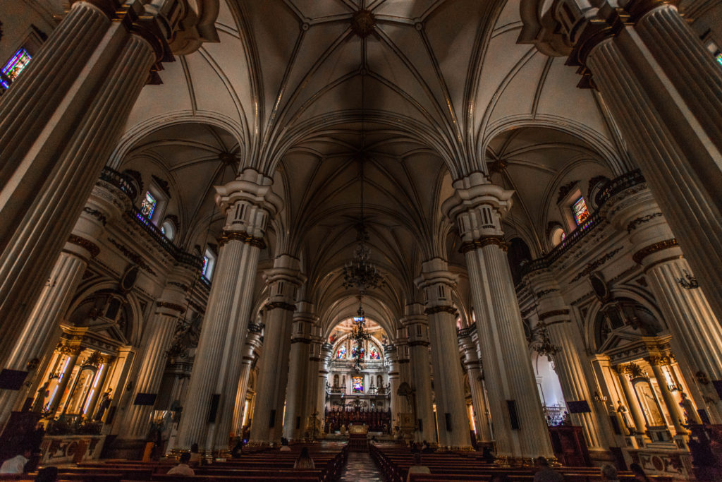 Interior of Guadalajara cathedral