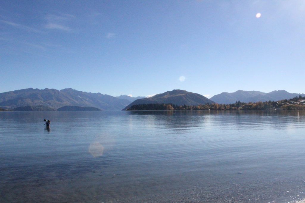 Beautiful Lake Wanaka, in the South Island of New Zealand