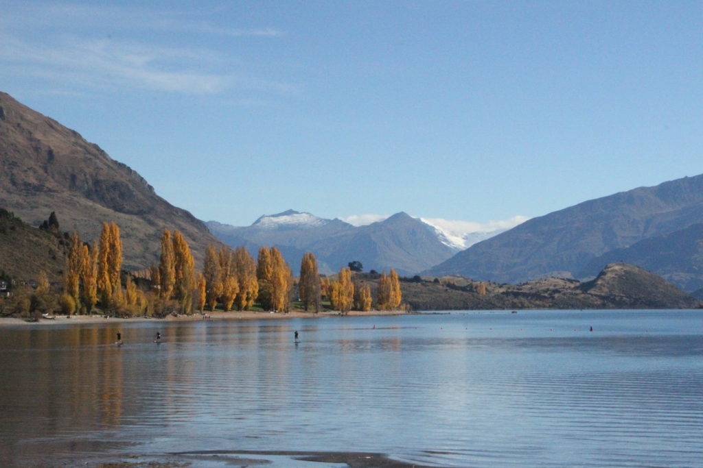 Autumn colours on the shores of Lake Wanaka, one of the best New Zealand destinations