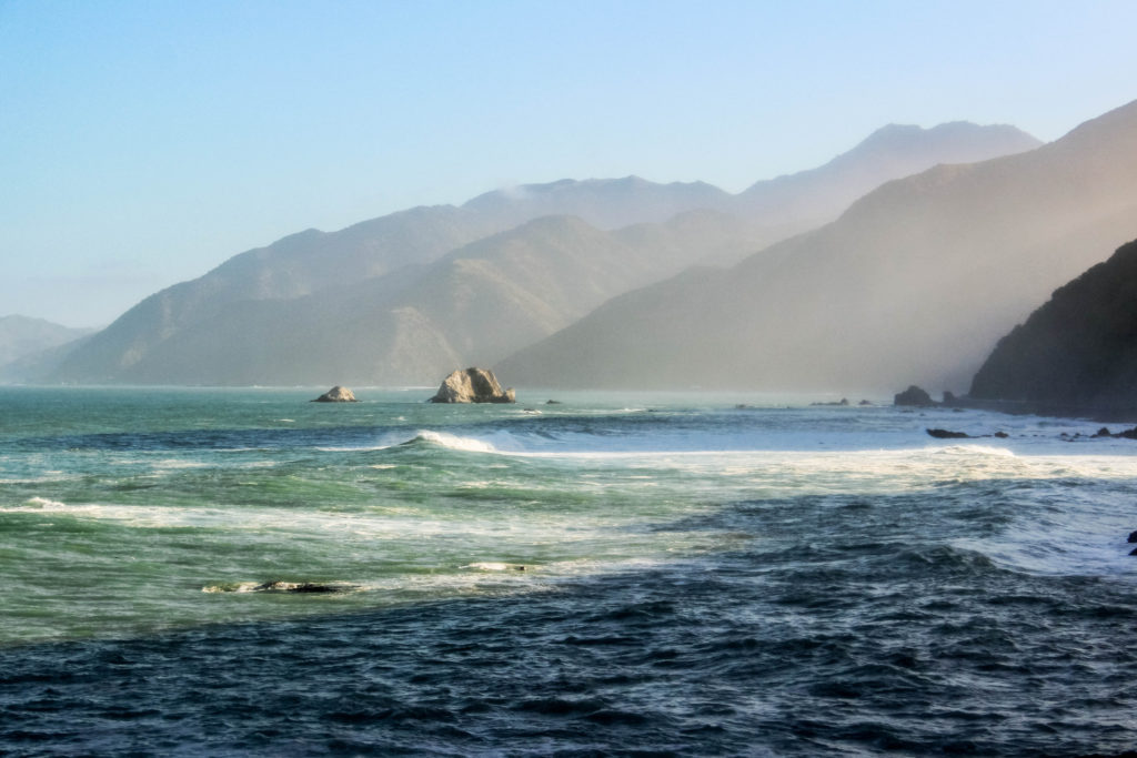 The western coast of the Suth Island has some of the most beautiful coastal scenery in New Zealand