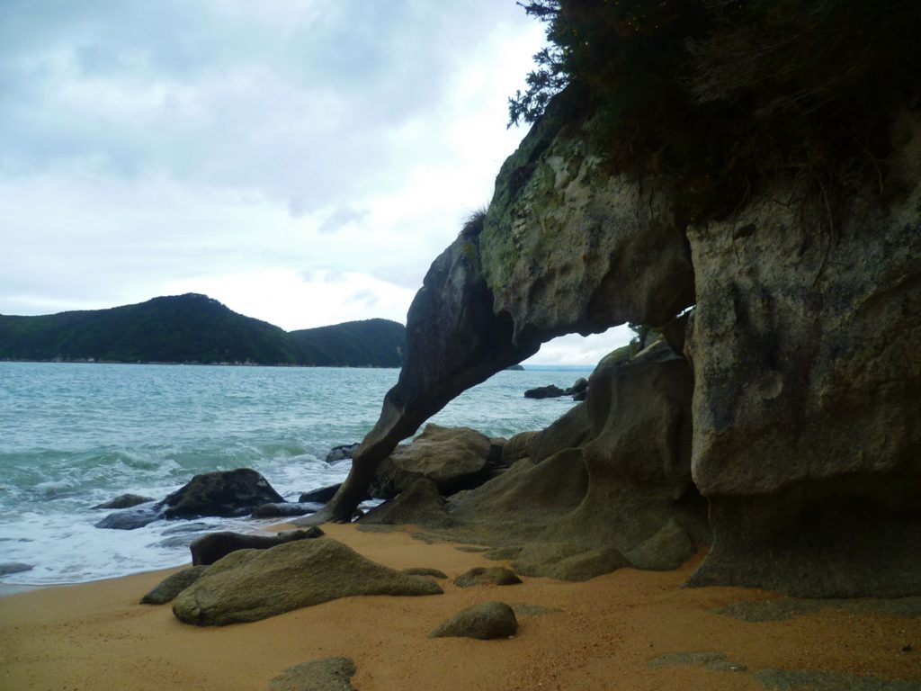 Amazing rock formations in Abel Tasman National Park, New Zealand