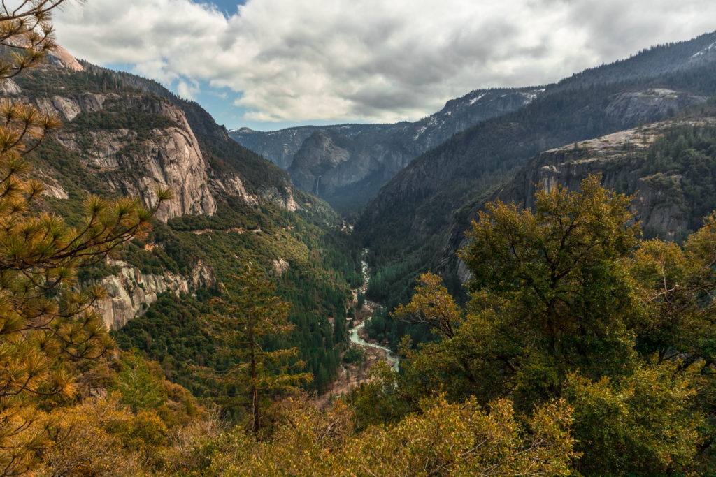 The view over Yosemite Valley from Big Oak Flat Road, California