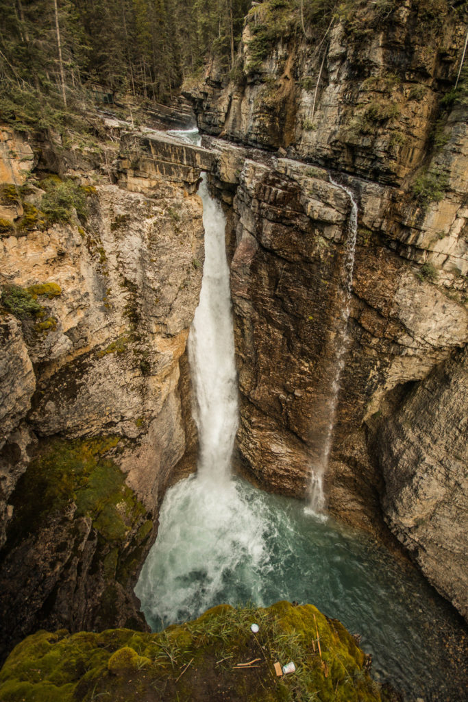 Upper Falls in Johnston Canyon, one of my favourite Banff Bucket List attractions