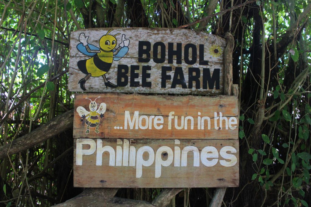 Bohol Bee Farm sign