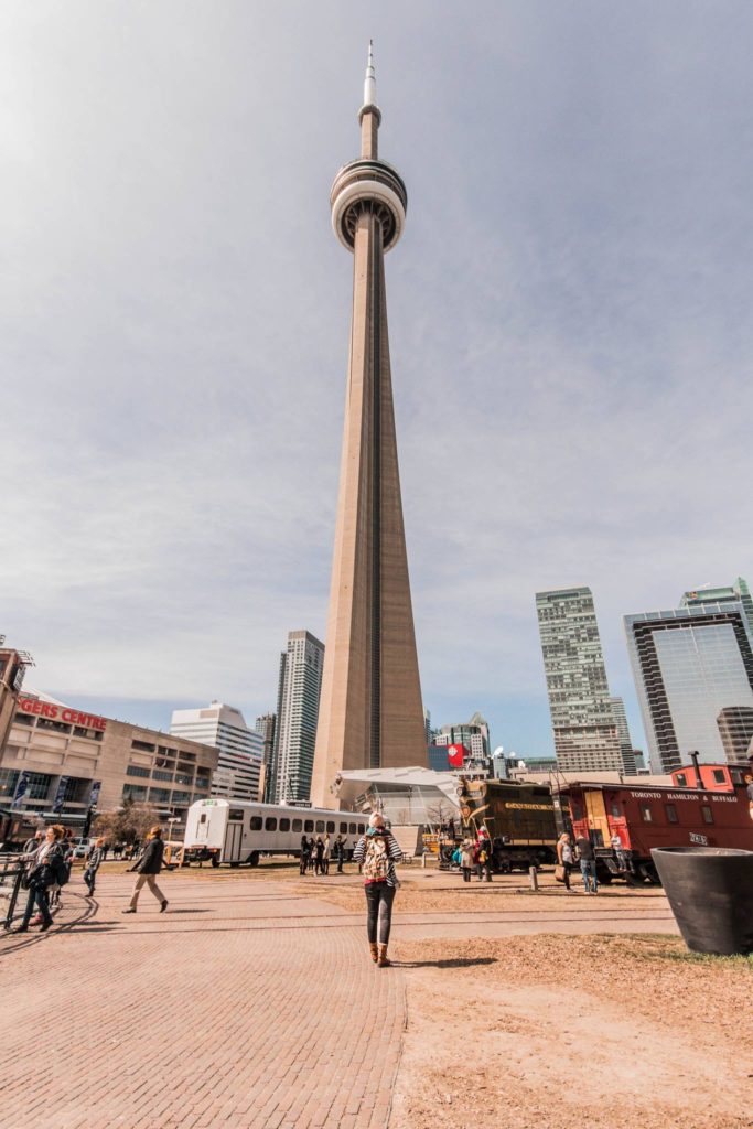 Roundhouse Park is the best spot in Toronto for taking a photo of the CN Tower