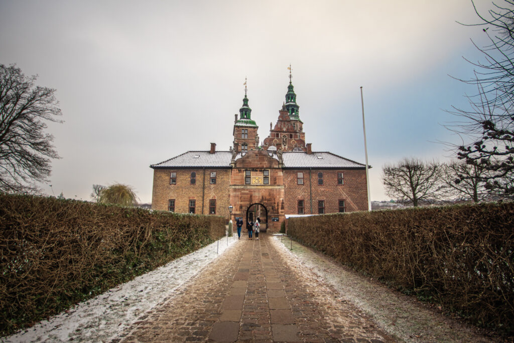 The exterior of Rosenborg Castle in Copenhagen