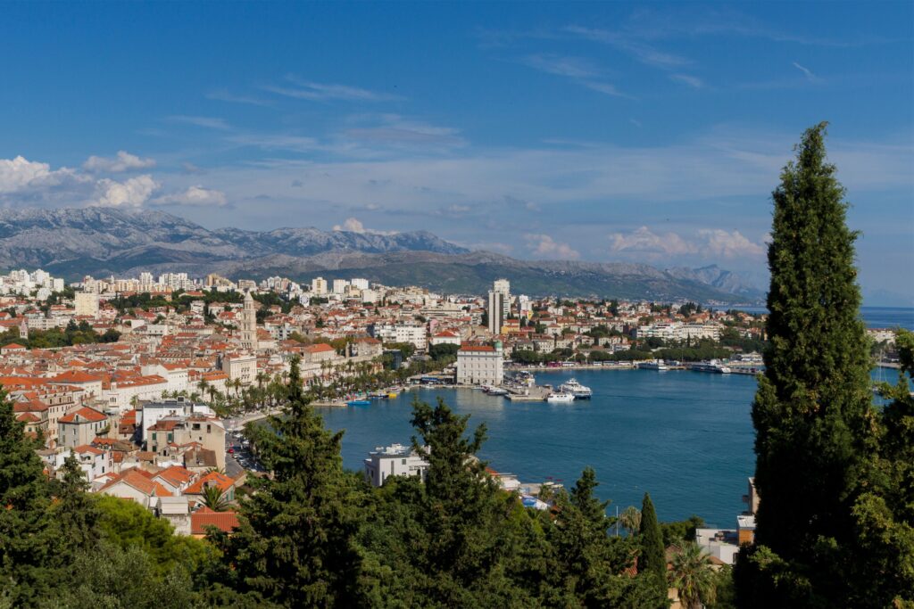 The view over Split from Marjan Hill