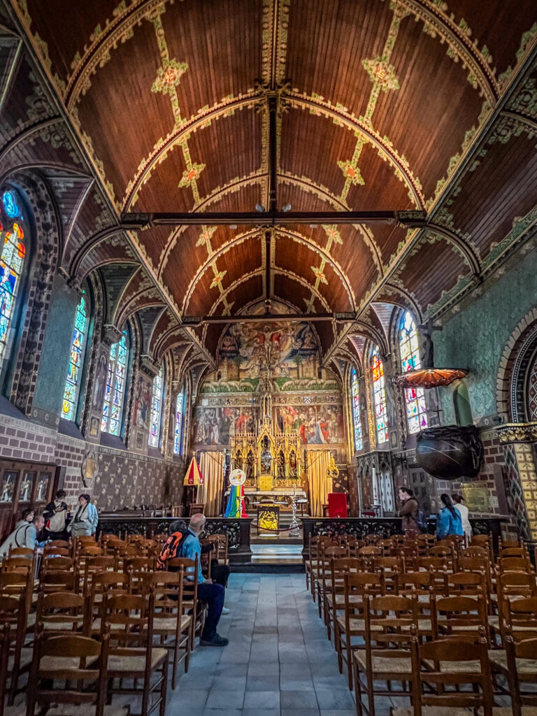 The painted interior of the Holy Blood Church