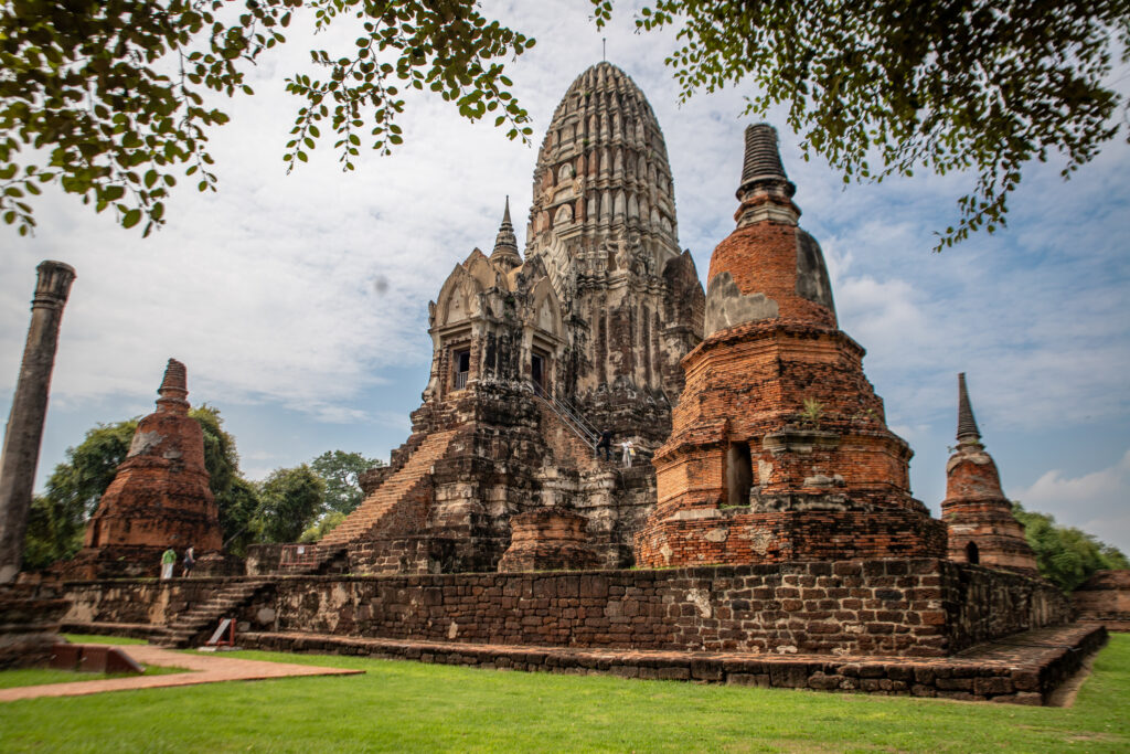 Beautifully preserved temples in Ayutthaya, Thailand
