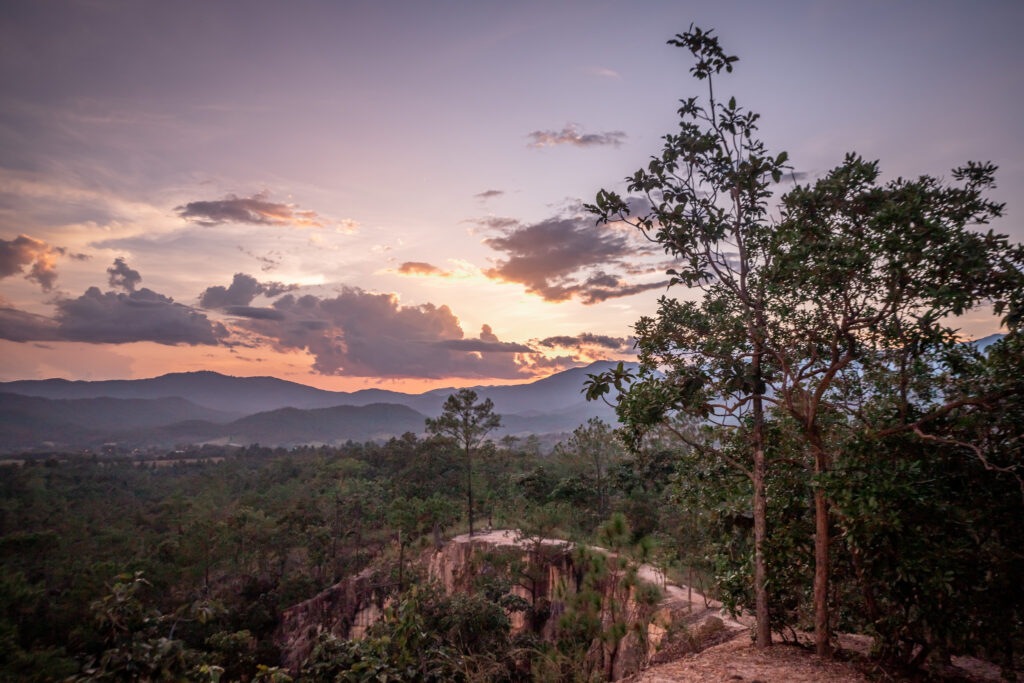 Pai Canyon at sunset